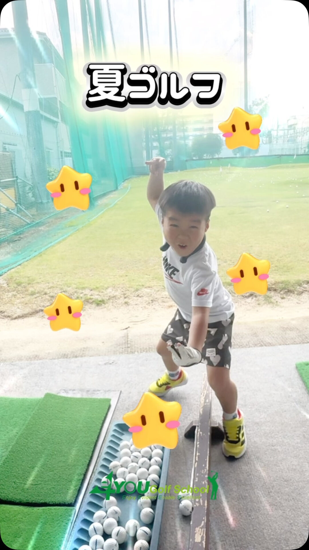 今日は東大阪校の夏練習をご紹介します⛳️