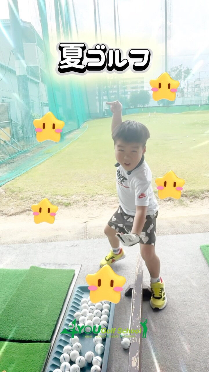 今日は東大阪校の夏練習をご紹介します⛳️